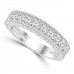 1.10 ct Ladies Round Cut Diamond Wedding Band Ring With Millgrain Edge 